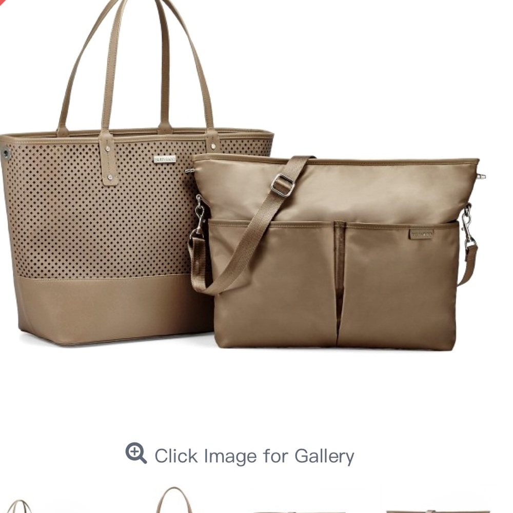 Skip*Hop Duet 2-in-1 Diaper Tote beige